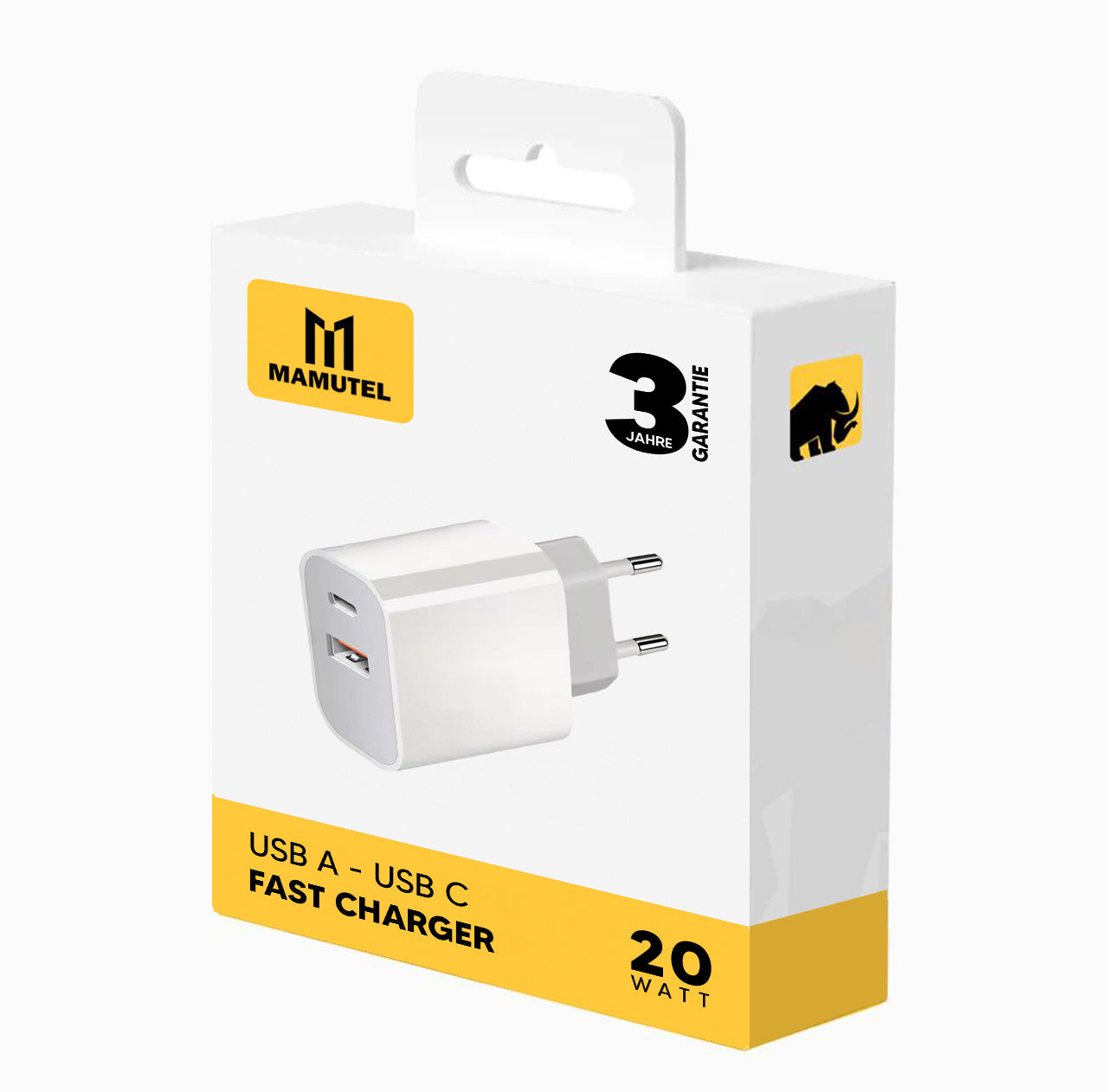 20W Adapter - UBS-A | USB-C