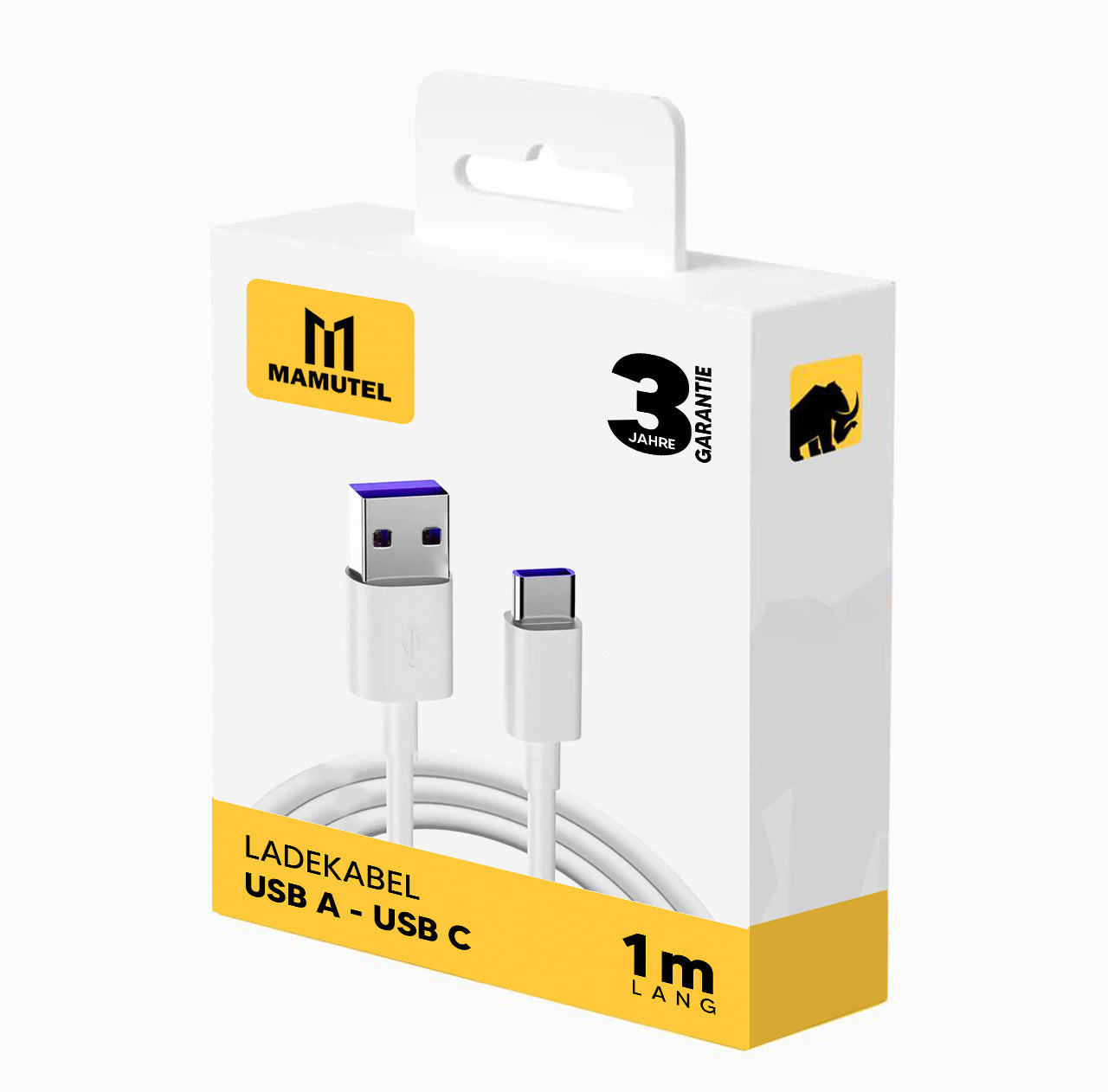 Ladekabel - UBS-A | USB-C | 1m