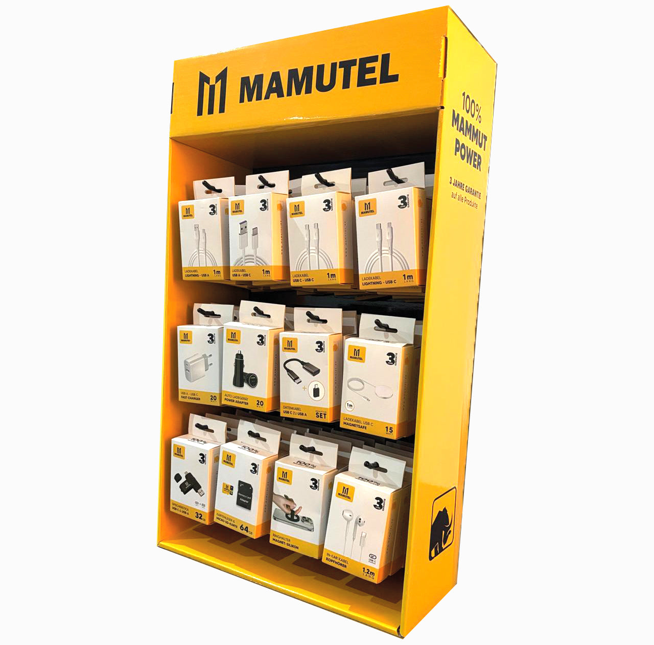 TISCH-AUFSTELLER mit 60 Produkten