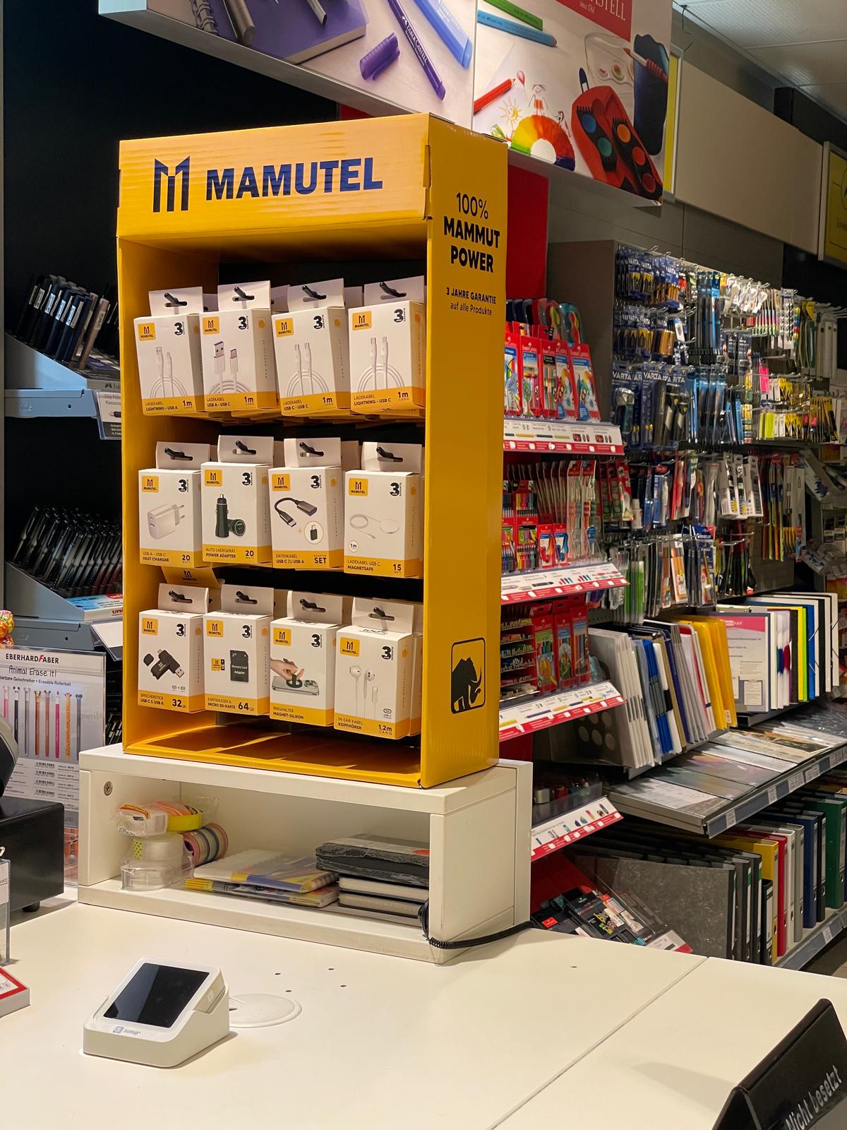 TISCH-AUFSTELLER mit 60 Produkten